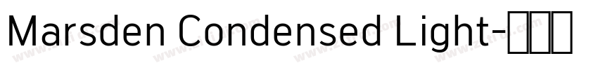 Marsden Condensed Light字体转换